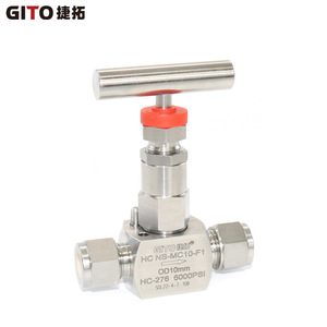 Hastelloy Manual Stop Control Double Ferrule <b>Needle</b> <b>Valve</b> 10mm HC-276 High Temperature and High Pressure - Product Image 4