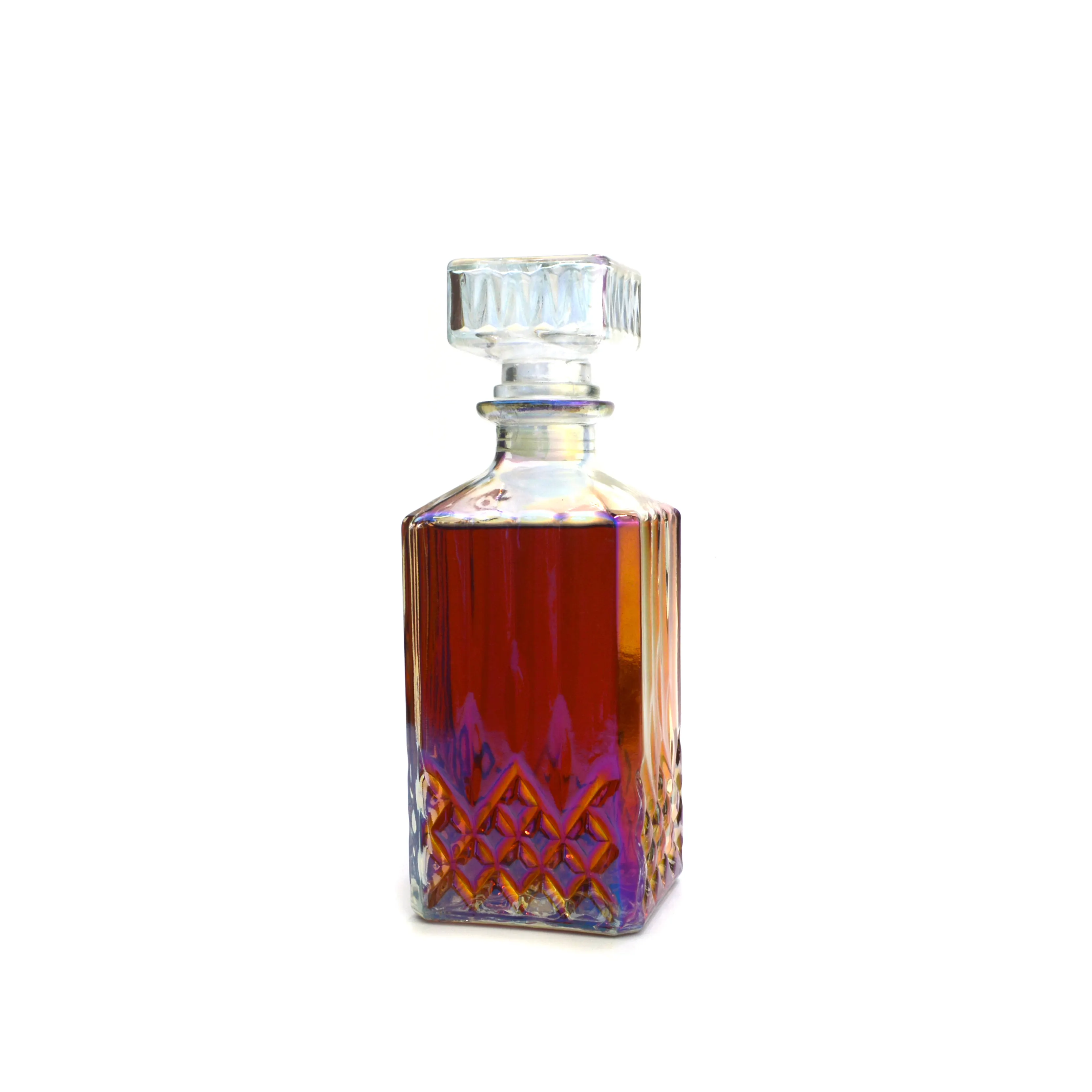 Vetreria Win bottiglia con coperchio in vetro bottiglia di liquore in cristallo per whisky 750ml