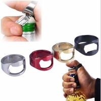 Prix usine anneau ouvre-bouteille créatif en acier inoxydable anneau ouvre-bière barre outils accessoires de cuisine