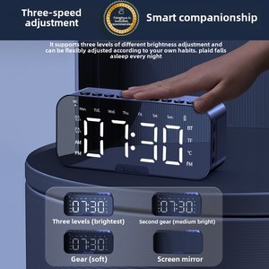 2026 GRAN OFERTA Modelo Privado Altavoz P6/G9/T1 Reloj Despertador Audio de Escritorio Tarjeta de Regalo Voz Inteligente Venta Directa de Fábrica - Product Image 4