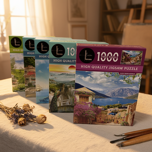 Puzzle personnalisé de 1000 pièces, puzzle en papier de haute qualité de 2 mm, jeu de puzzle pour la famille avec motif <span class=keywords><strong>anglais</strong></span> sur le dos - Product Image 6