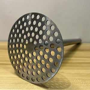 Kitchen Gadgets Stainless Steel Manual Press Kitchen Tool Extended Handle Potato Masher Grinder 2025 Creative Metal Design - Product Image 4