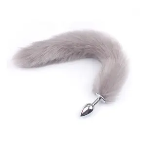 Hot Selling on Artificial Tail Plug Couple Game Metal Prop Anal fox Tail Plug <strong>Sax</strong> <strong>Toys</strong> for <strong>Girl</strong> Anal Plug - Product Image 2