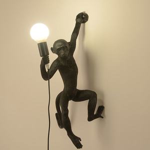 Lampe de <span class=keywords><strong>singe</strong></span> de Style industriel simple Lustre créatif en corde de chanvre pour restaurant ou chambre <span class=keywords><strong>Applique</strong></span> murale LED - Product Image 1