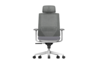 Chaise de bureau ergonomique en maille série KEY, dossier haut avec appui-tête 3D et soutien lombaire