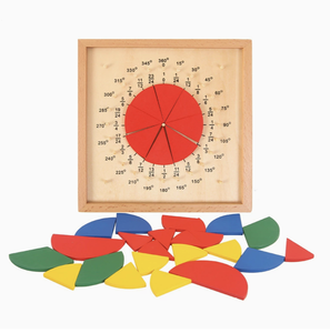 Rompecabezas de Tablero Circular de <span class=keywords><strong>Fracciones</strong></span> Montessori |   Juguete Educativo de Madera con Números para Niños en Edad Preescolar, Aprendizaje Temprano - Product Image 5