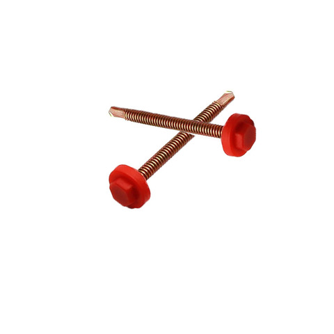 Strong Anti Rust Performance, Professionally Customized M8 M9 Hexagonal Plastic Protective Cap Self Drilling Screw