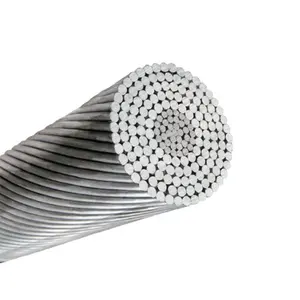 Cable de acero galvanizado/alambre de acero recubierto de aluminio, núcleo de acero, aleación sólida al & Al, MCM