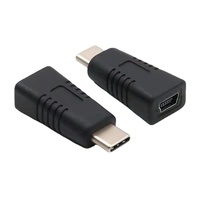Adaptador USB C Macho a Mini USB Hembra |   Carga y sincronización para dispositivos antiguos |   Convertidor de Tipo C a Mini USB |   Conectar y Usar