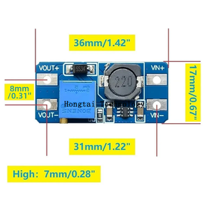 <span class=keywords><strong>MT3608</strong></span> Module Boost DC-DC Réglable 2A Booster Board Boost Module TYPE-C MICRO USB 2V-24V à <span class=keywords><strong>5V</strong></span> 9V 12V 28V - Product Image 3