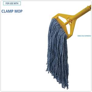 Boardwalk BWK2020B No. 20 cabezales de mopa azules de algodón/fibra sintética con extremo cortado, estándar-12/un caja - Product Image 4