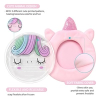 Compresse réutilisable personnalisée en PVC avec billes de gel chaud/froid, coussin rafraîchissant en peluche, compresse chaude/froide mignonne pour enfants