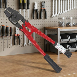 เครื่องมือจีบสายสลิงเหล็กอุตสาหกรรมพร้อมด้ามจับพลาสติกสีแดง - Product Image 2