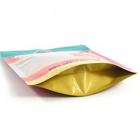 Sachets refermables personnalisés avec fermeture éclair pour bonbons, pochettes holographiques en Mylar 3.5 avec votre propre logo