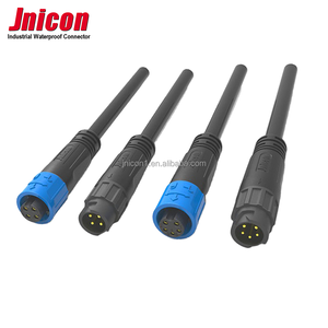 Jnicon m12 זכר 2 3 4 5 pin ip67 עמיד למים 7a כוח תעשייתי חוט מחבר כבל - Product Image 6