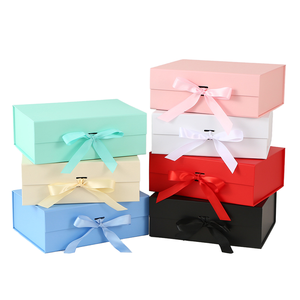 Orangeidea - Caja de Regalo de Cartón Reciclable con Serigrafía Roja Personalizada de Lujo - Embalaje de Envío Rígido Único para Productos Premium - Product Image 1