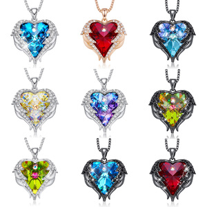 Logo personalizzato Pop Large Crystal Pretty Women Bulk collana cuore - Product Image 3