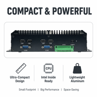 PC Embebido Sin Ventilador YCT, 6 Puertos Seriales, LAN Dual para VGA, 6 USB 3.0, Amplio Voltaje 9-36V, Aleación de Aluminio, Core I3/i5/i7, 8/16GB RAM