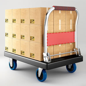 <span class=keywords><strong>Brouette</strong></span> pliable robuste à 4 roues avec cadre en fer solide, capacité <span class=keywords><strong>de</strong></span> 500 kg, idéale pour les déplacements et l'utilisation en intérieur - Product Image 5