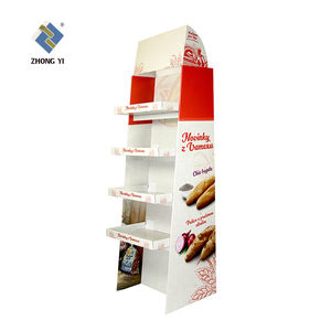 Estante de exhibición de cartón corrugado, estante de exhibición de cartón para suelo Pop personalizado, soporte de exhibición de cartón - Product Image 2