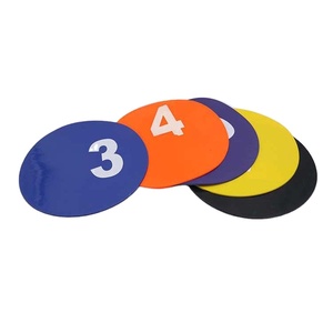 Discos Marcadores Deportivos Redondos Planos para Fitness y Salud, Antideslizantes, Juego de 10 Marcadores para Pista y Campo - Product Image 1