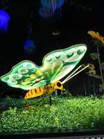 Lumières décoratives de Noël en forme de papillon LED mobiles