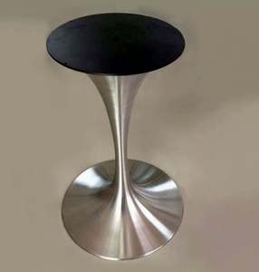 304 Stainless Steel Eco-Friendly Art Deco Brushed Round Indoor Use <b>Table</b> Legs <b>for</b> Entryway Horn Bar <b>Table</b> <b>Feet</b> Chassis - Product Image 3