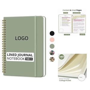 Custom A5 <b>Notebook</b> Planner Promotional Minimalist Daily Check-In Journal with Leather Cover for Effective Organization - Product Image 1