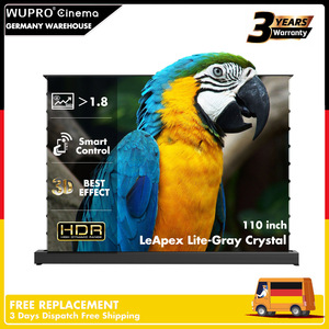 Pantalla de Proyección Wupro/OEM CLR ALR de 110 Pulgadas, PVC Gris Cristal, Gran Tamaño, Ascendente desde el Suelo, LeApex-Gray Crystal-110" D - Product Image 1
