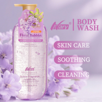 Parfum Offre Spéciale Nary Body Wash Wholesale750mL Gel Douche Exfoliant Hydratant à la Fleur de Violette Naturelle Biologique Fabricant