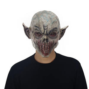 Máscara de látex aterradora Máscara de demonio <span class=keywords><strong>Diablo</strong></span> Payaso Casco de látex Cosplay Accesorios de disfraz de Halloween disfraz de grito sangriento Halloween realista - Product Image 2