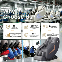 Fauteuil de massage professionnel Zhipin 8D à gravité zéro, portable, pliable, pour le corps entier, avec étirement thaïlandais, luxe, compression chaude automatique