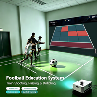 Système d'entraînement sportif interactif par projection murale de réalité virtuelle haute précision pour jeu de tir multijoueur en salle