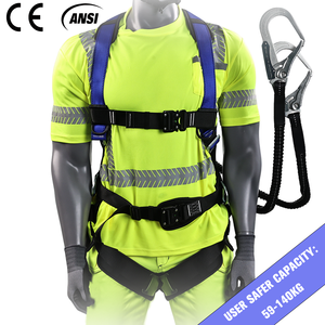 ANSI certificata cintura di sicurezza completa per il corpo per lavorare <span class=keywords><strong>in</strong></span> altezza costruzione di lavoro sulla torre per arrampicata imbracatura di sicurezza - Product Image 1
