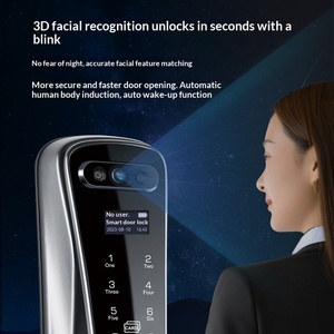 Serrure Intelligente Trudian Contact TD-W2-B pour le Commerce Extérieur avec Reconnaissance Faciale, Empreinte Digitale, Caméra 2MP, Alliage d'Aluminium, Œil Magic et Contrôle via l'Application Tuya - Product Image 2