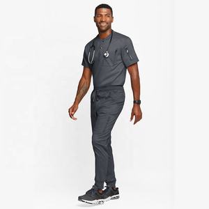 カスタマイズされた高スパンデックス弾性外科用スクラブセット医師看護師ユニフォーム美容室獣医用カスタムロゴ - Product Image 1