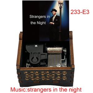 Cajas Musicales Antiguas Sankyo con Grabado de Extraños en la Noche, Regalo para Amantes de la Música, Cumpleaños, Navidad o Decoración del Hogar - Product Image 4