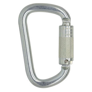 Mosquetón de Seguridad de Acero de Alta Seguridad de 45KN con Bloqueo de <span class=keywords><strong>Tres</strong></span> Etapas, Personalizado de Fábrica, para Trabajo Industrial/Aéreo - Product Image 1