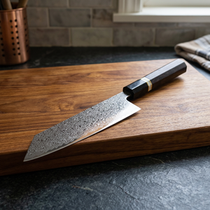 Couteau de chef japonais en acier Damas Apex Blades International, 8-9,9 pouces, forgé à la main, manche en bois, design pour droitier - Product Image 3