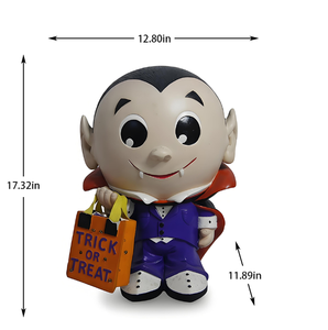 Linda Estatua de <span class=keywords><strong>Vampiro</strong></span> de Halloween de la Marca KW, Bolsa de Dulces, Resina, Diseño Personalizable, Decoración de Jardín al Aire Libre, Decoración Navideña para Patio - Product Image 5