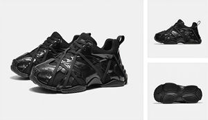 Zapatillas Chunky de Cuero Genuino para Hombre, Diseño Popular que Combina Estilos Retro y Contemporáneos, Cuero Premium (6-8cm) - Product Image 4