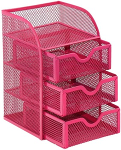 Organiseurs de bureau en métal et accessoires de rangement avec tiroir - Product Image 6