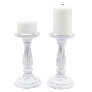 Chandelier <span class=keywords><strong>haut</strong></span> <span class=keywords><strong>en</strong></span> <span class=keywords><strong>bois</strong></span> blanc 2 tailles, 1 pièce, décoration de table quotidienne, mariage, église, Vintage - Product Image 6