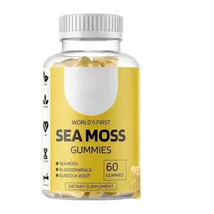 Infinite Age Seamoss Vegan Irish Sea Moss Capsules dengan Burdock Root Bladderwrack Powder untuk Kesehatan Kulit Sendi