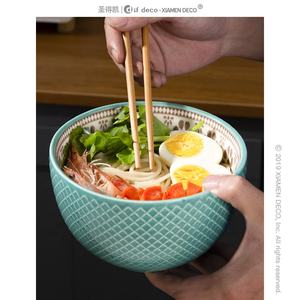 Boêmio turco 6 polegadas cereal tigela sopa salada cerâmica tonelada conjunto de tigelas 4 tigelas - Product Image 3