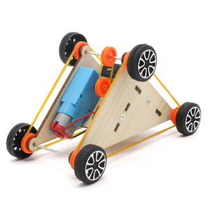 Kit éducatif de voiture tout-terrain à six roues en bois pour enfants, expérience scientifique, modèle de construction, jouet pour 7-9 ans - Product Image 1
