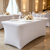 Nappe rectangulaire en velours de soie tissé fantaisie avec élasthanne pour mariage