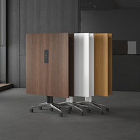 Ensemble table et chaise pliantes en bois massif pour salles de conférence, usage commercial, garantie 10 ans