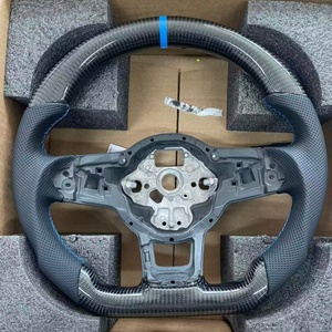 Volant en fibre de carbone amélioré pour Volkswagen VW <span class=keywords><strong>Golf</strong></span> MK5 MK6 MK7 7.5 GTI <span class=keywords><strong>GTD</strong></span> R Polo GTI CC Passat Tiguan - Product Image 1