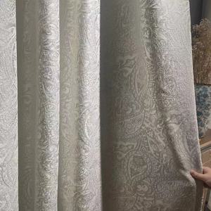 XinLan tirai gelap putih mewah 108 inci, 100% panjang benar-benar Blackout, tirai isolasi termal Grommet - Product Image 3